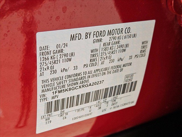 Certified 2024 Ford Explorer ST w/ Equipment Group 401A AWD/4WD image 27