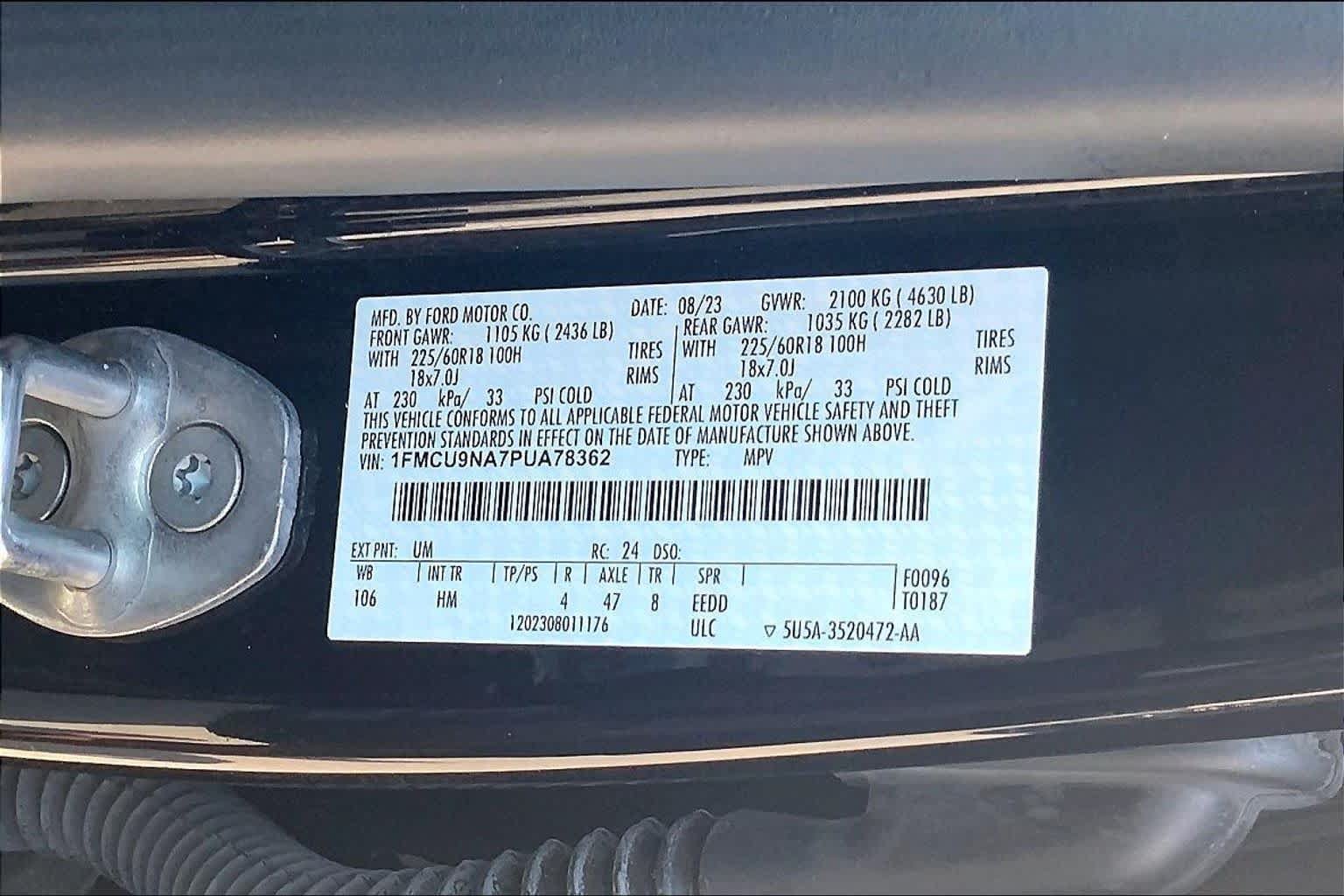 Certified 2023 Ford Escape ST-Line Select w/ Tech Pack #2 AWD/4WD image 32