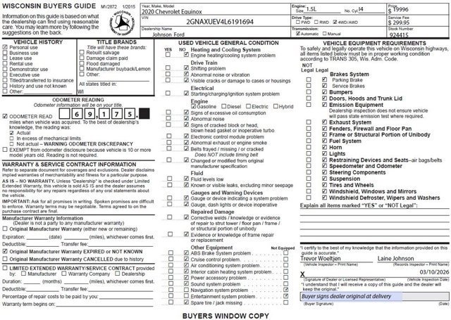 Used 2020 Chevrolet Equinox LT image 21