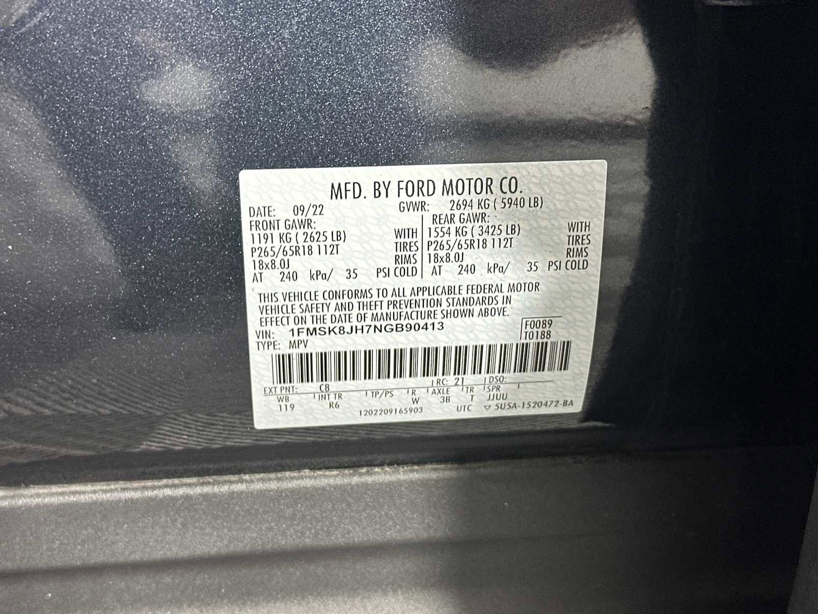 Certified 2022 Ford Explorer Timberline image 36