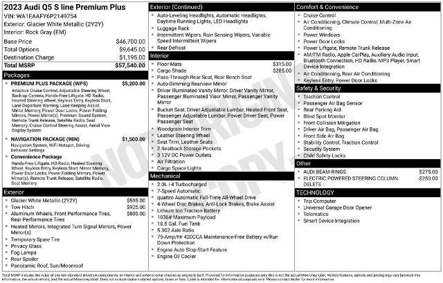 Used 2023 Audi Q5 2.0T Premium Plus w/ Premium Plus Package image 12