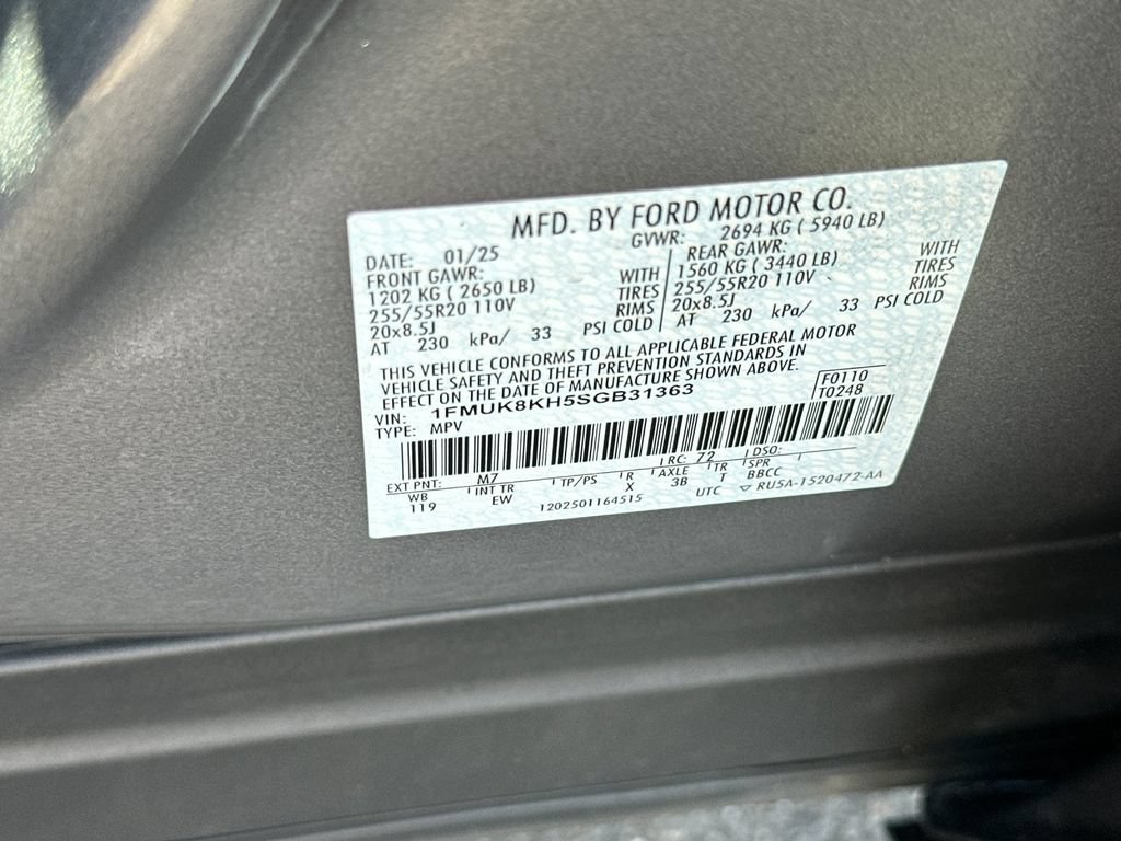 Certified 2025 Ford Explorer ST-Line AWD/4WD image 29
