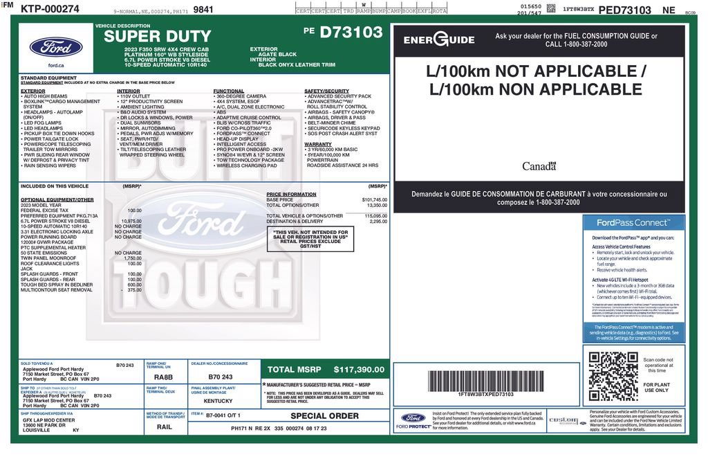 Certified 2023 Ford F350 Platinum AWD/4WD image 39
