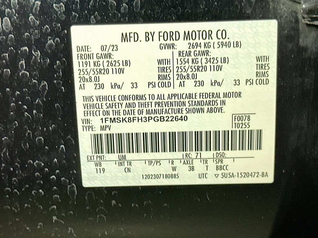 Certified 2023 Ford Explorer Limited AWD/4WD image 21