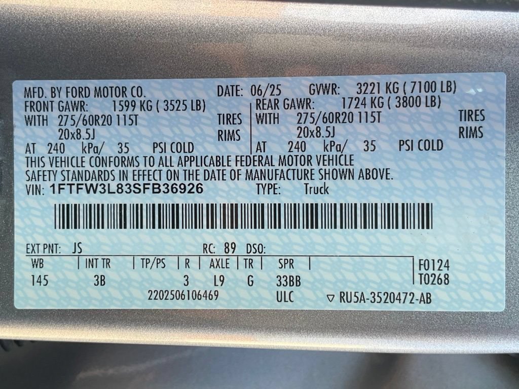 Certified 2025 Ford F150 XLT w/ Equipment Group 303A High AWD/4WD image 53