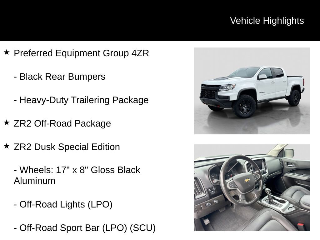 Used 2022 Chevrolet Colorado ZR2 w/ ZR2 Dusk Special Edition AWD/4WD image 11