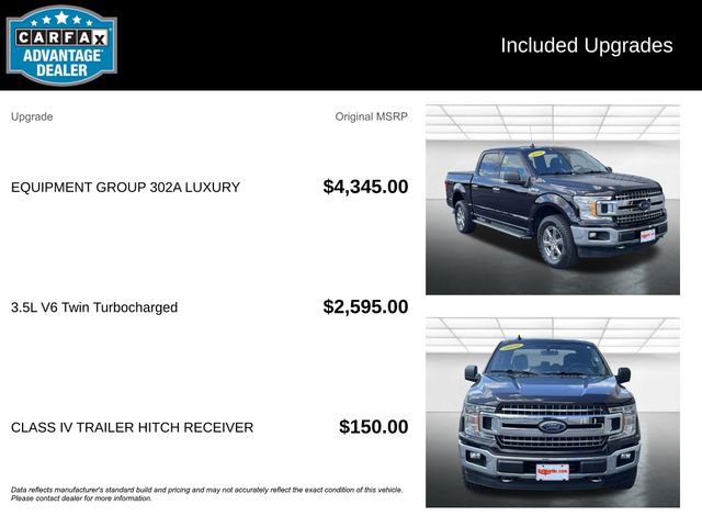 Certified 2020 Ford F150 XLT w/ Equipment Group 302A Luxury image 6