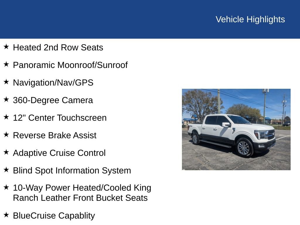 Certified 2024 Ford F150 King Ranch w/ FX4 Off-Road Package image 35