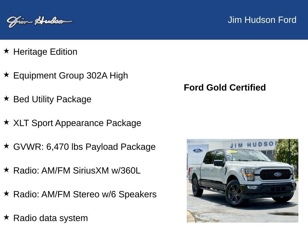 Certified 2023 Ford F150 XLT w/ Equipment Group 302A High AWD/4WD image 12
