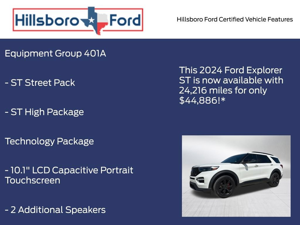 Certified 2024 Ford Explorer ST w/ Equipment Group 401A AWD/4WD image 5