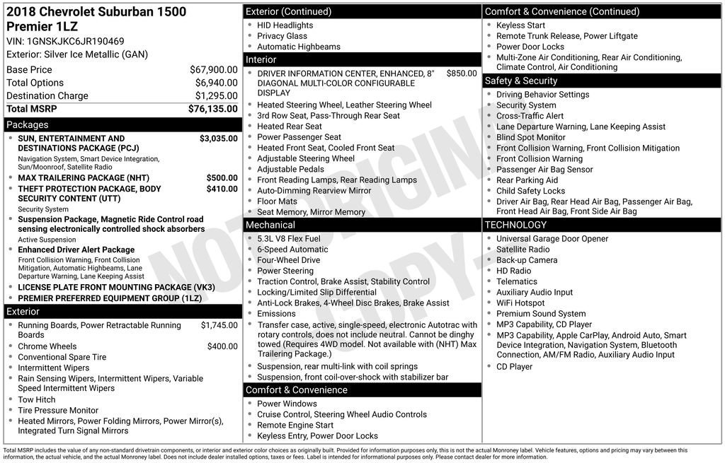 Used 2018 Chevrolet Suburban Premier image 12