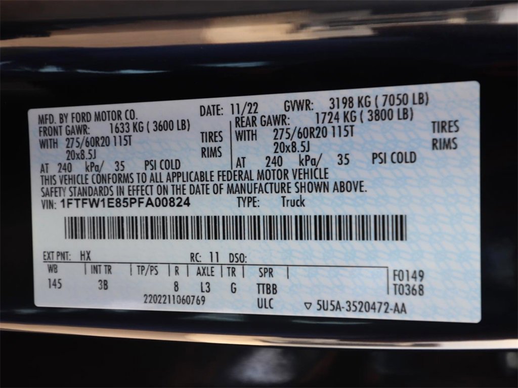 Certified 2023 Ford F150 Platinum w/ Equipment Group 701A High image 24