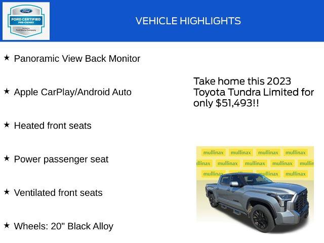 Used 2023 Toyota Tundra Limited w/ TRD Off-Road Package AWD/4WD image 19