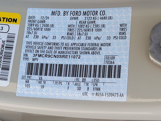 Certified 2025 Ford Bronco Sport Outer Banks w/ Outer Banks Tech Package+ AWD/4WD image 14