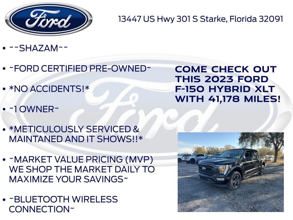 Certified 2023 Ford F150 XLT w/ Equipment Group 302A High image 10