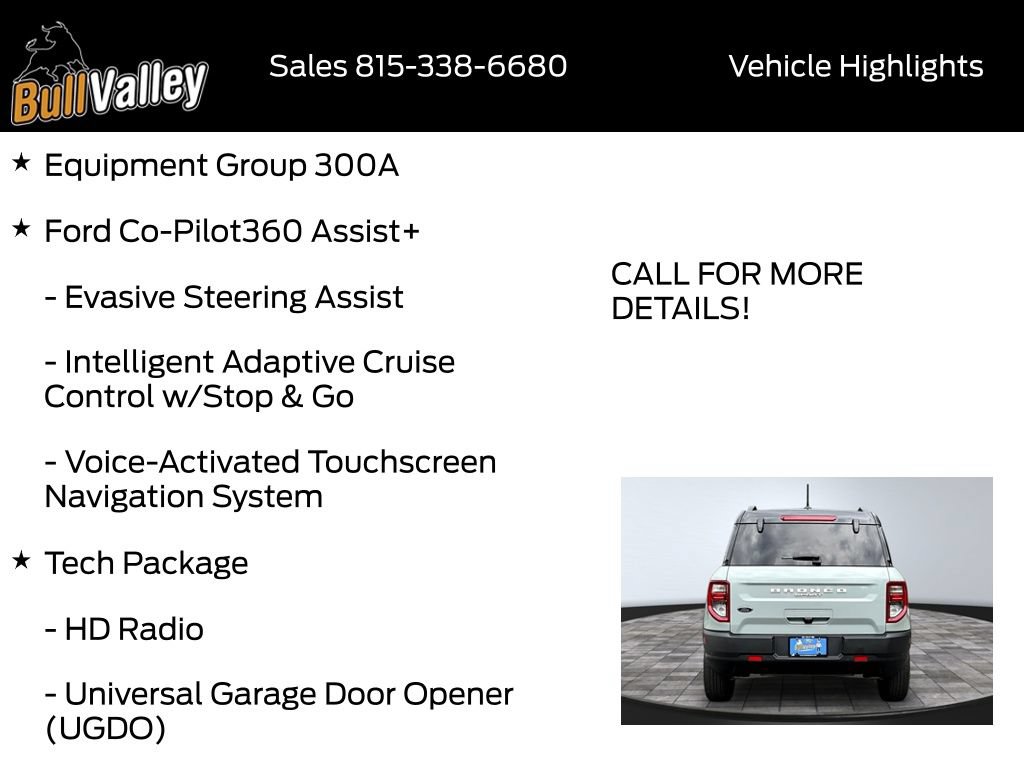Certified 2024 Ford Bronco Sport Outer Banks w/ Tech Package AWD/4WD image 9