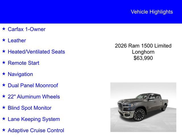 Used 2026 RAM 1500 Limited AWD/4WD image 2