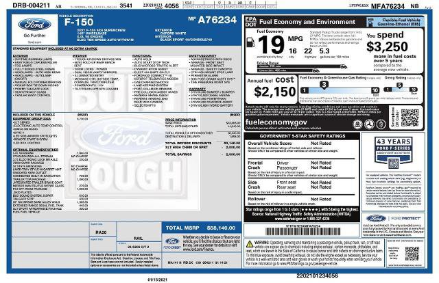 Certified 2021 Ford F150 XLT w/ Equipment Group 302A High image 15