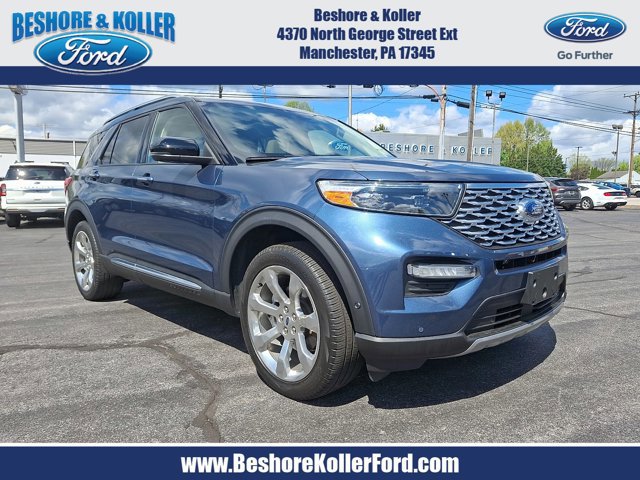 Certified 2020 Ford Explorer Platinum w/ Premium Technology Package AWD/4WD image 1
