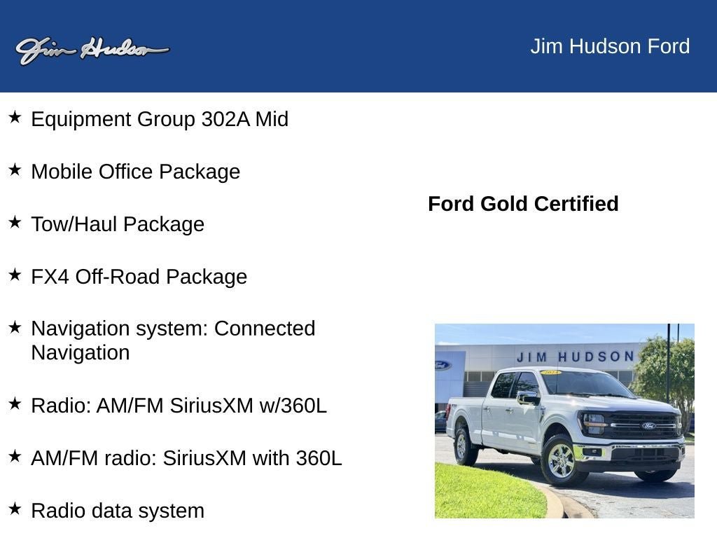 Certified 2024 Ford F150 XLT w/ Equipment Group 302A MID AWD/4WD image 12