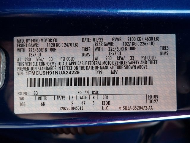 Certified 2022 Ford Escape SEL w/ Technology Package AWD/4WD image 23
