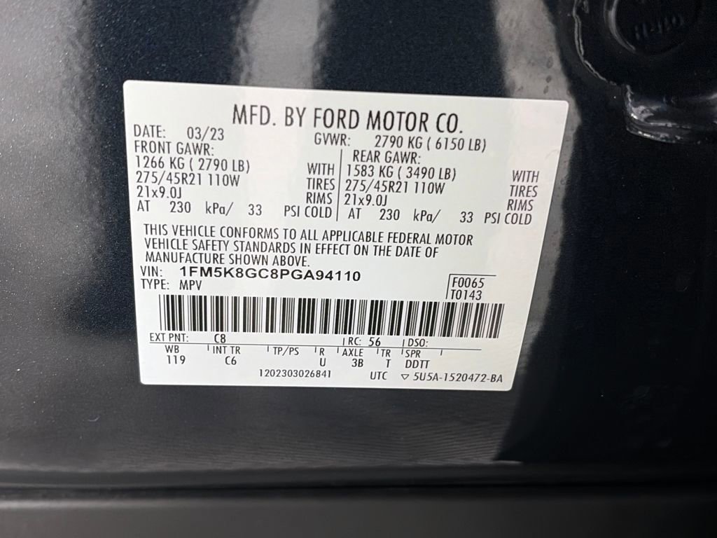 Certified 2023 Ford Explorer ST w/ Equipment Group 401A image 9