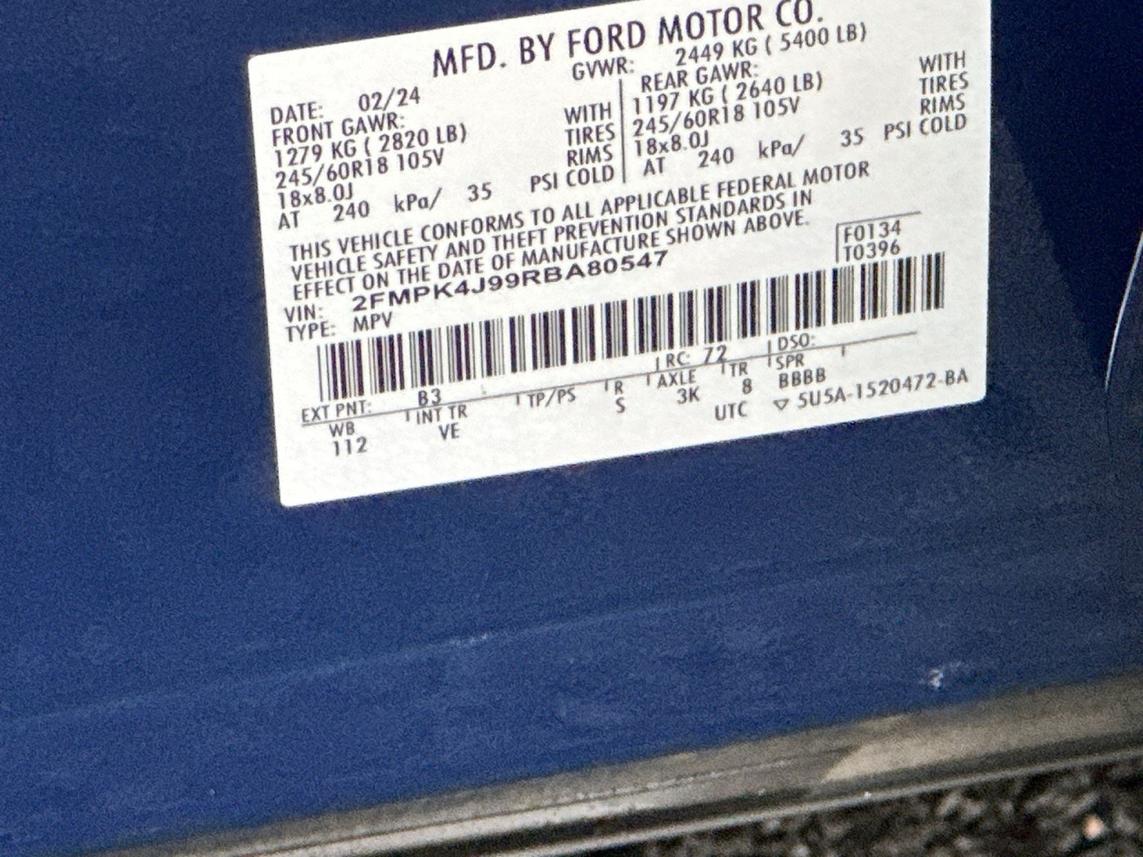 Certified 2024 Ford Edge SEL AWD/4WD image 29