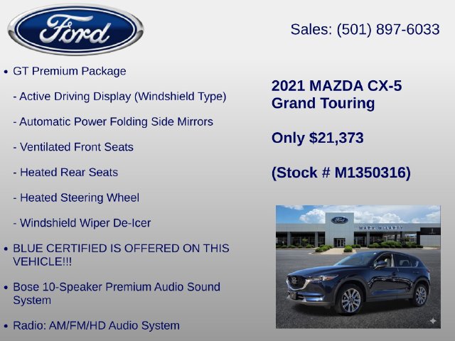 Used 2021 MAZDA CX-5 Grand Touring w/ GT Premium Package FWD image 6
