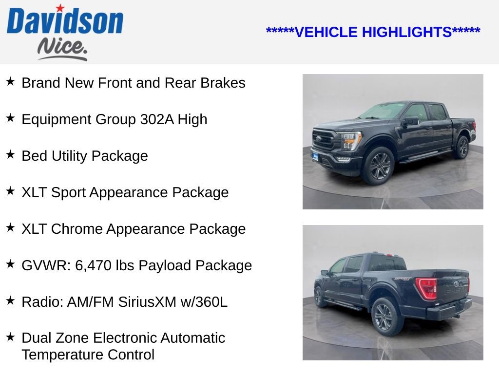 Certified 2023 Ford F150 XLT w/ Equipment Group 302A High AWD/4WD image 4