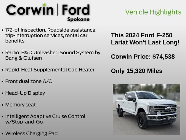 Certified 2024 Ford F250 Lariat w/ Lariat Ultimate Package AWD/4WD image 19