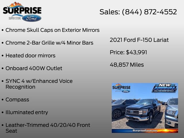 Certified 2021 Ford F150 Lariat AWD/4WD image 23