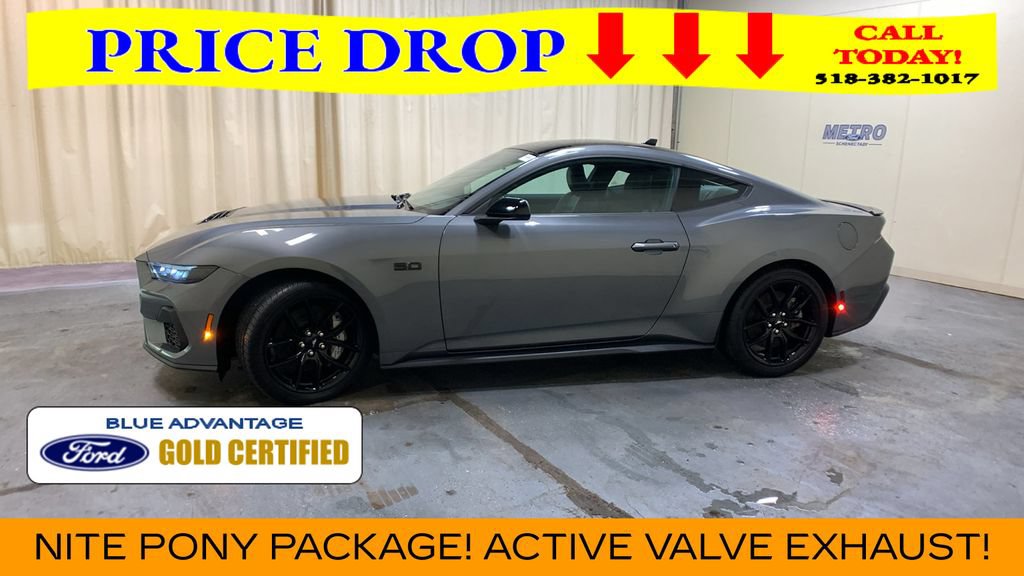 Certified 2025 Ford Mustang GT Premium w/ Mustang Nite Pony Package RWD image 6