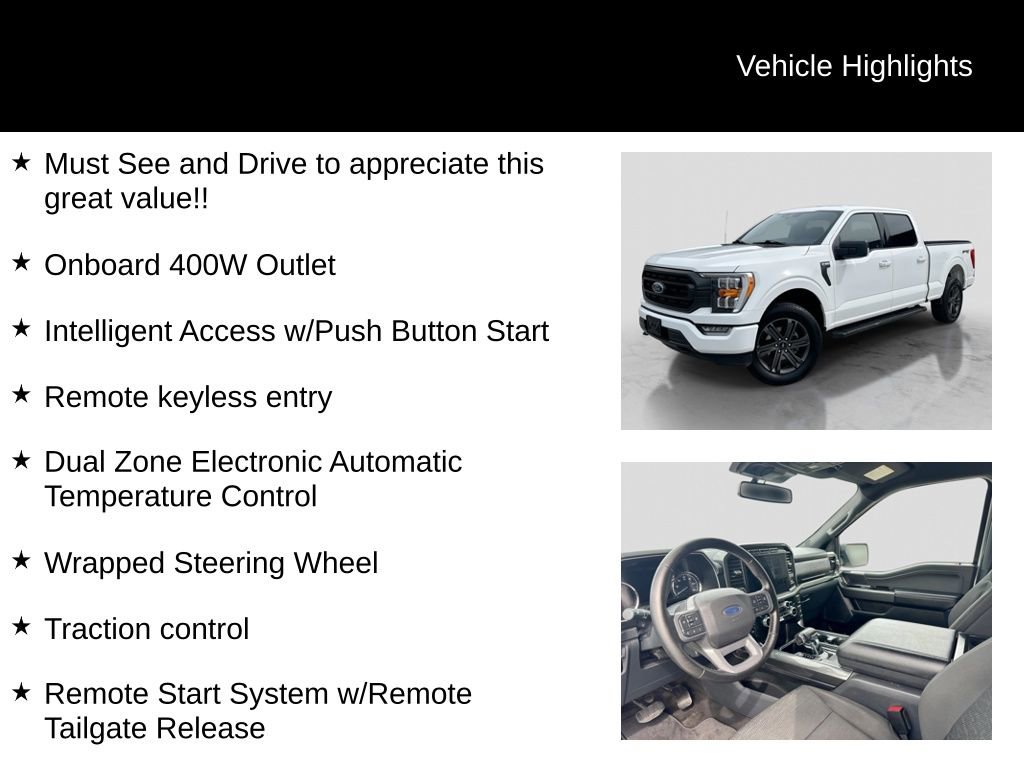 Certified 2023 Ford F150 XLT w/ Equipment Group 302A High AWD/4WD image 31