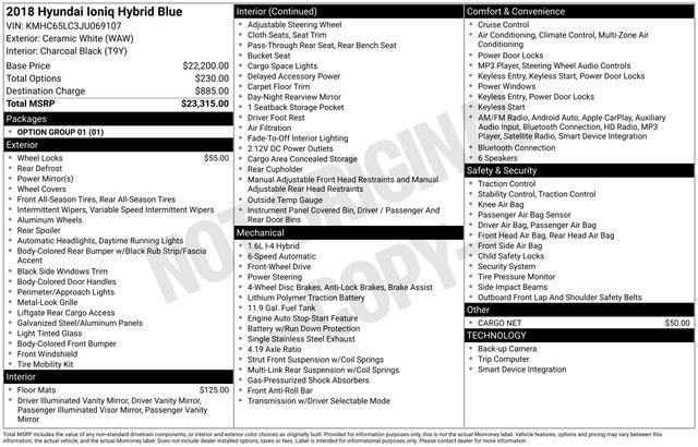 Used 2018 Hyundai Ioniq Blue image 11