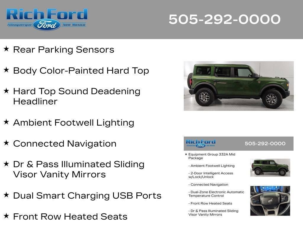Certified 2025 Ford Bronco Badlands AWD/4WD image 90