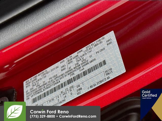 Certified 2024 Ford F150 XLT w/ Equipment Group 302A MID image 35