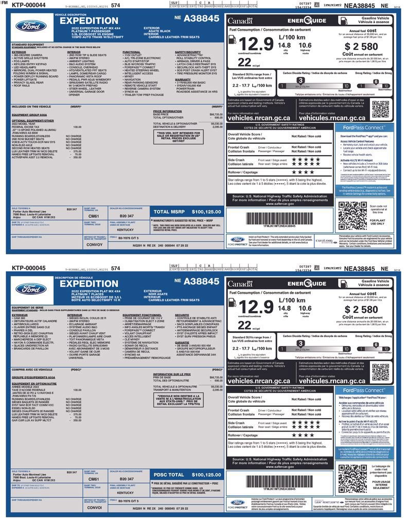 Certified 2022 Ford Expedition Max Platinum image 38