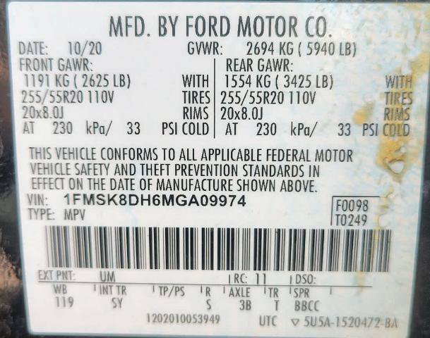 Certified 2021 Ford Explorer XLT w/ Equipment Group 202A AWD/4WD image 32