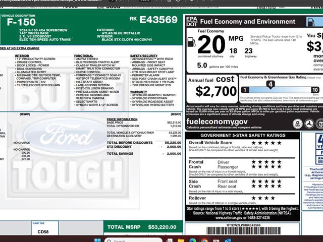 Certified 2024 Ford F150 STX w/ Mobile Office Package AWD/4WD image 4