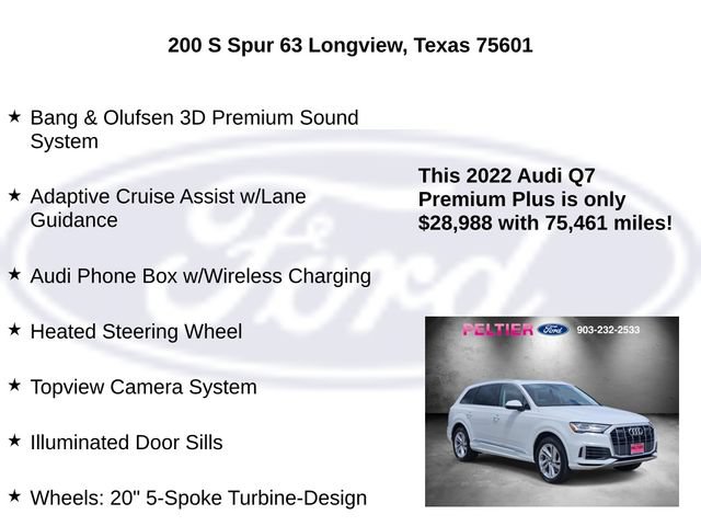 Used 2022 Audi Q7 3.0T Premium Plus w/ Premium Plus Package AWD/4WD image 20