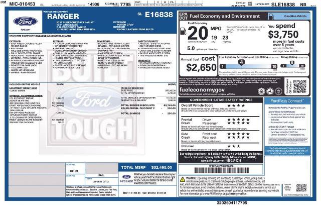 Certified 2025 Ford Ranger Lariat w/ FX4 Off-Road Package AWD/4WD image 7