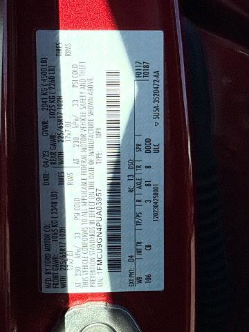 Certified 2023 Ford Escape Active AWD/4WD image 14