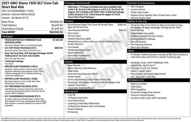 Used 2021 GMC Sierra 1500 SLT AWD/4WD image 31