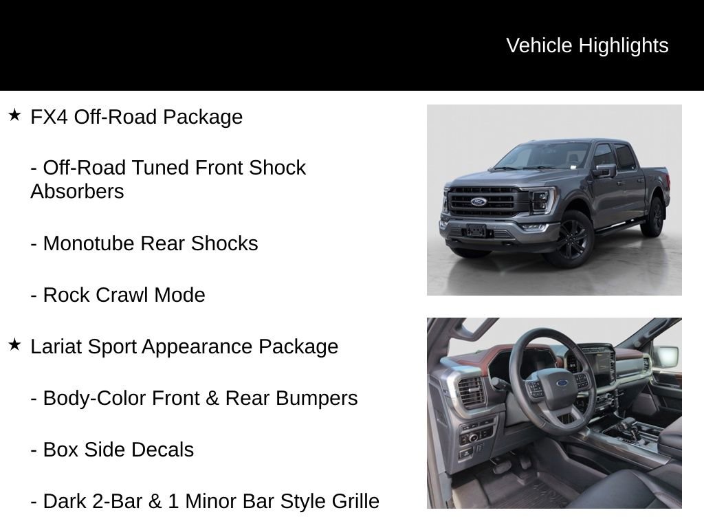 Certified 2023 Ford F150 Lariat w/ Equipment Group 502A High AWD/4WD image 16
