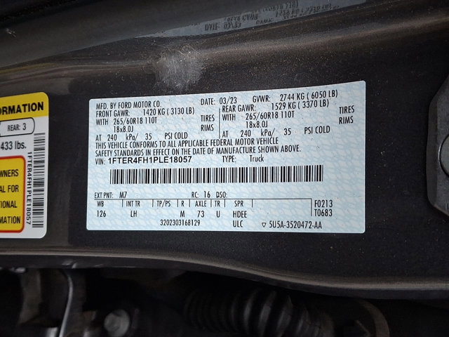 Certified 2023 Ford Ranger XLT w/ Equipment Group 301A Mid image 29