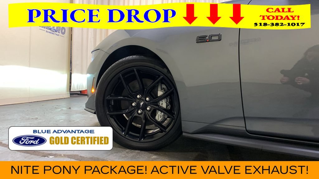 Certified 2025 Ford Mustang GT Premium w/ Mustang Nite Pony Package RWD image 35