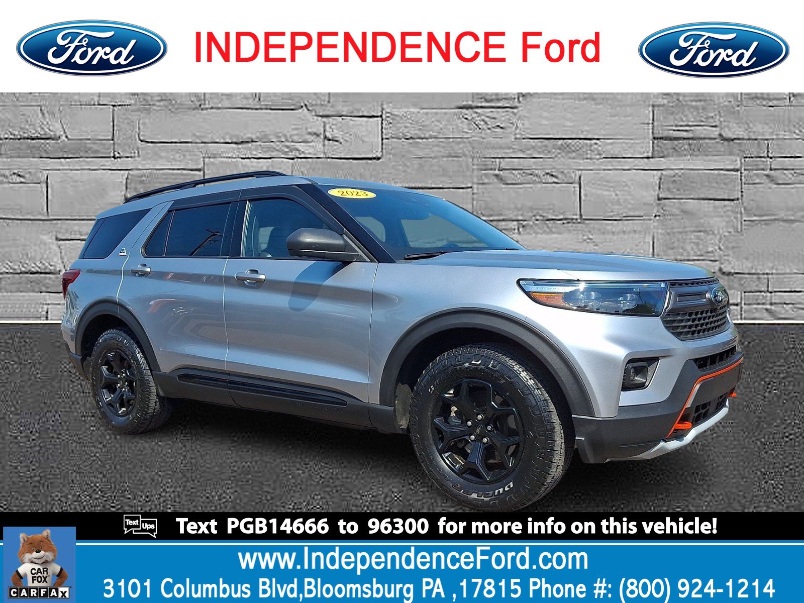 Certified 2023 Ford Explorer Timberline AWD/4WD image 1