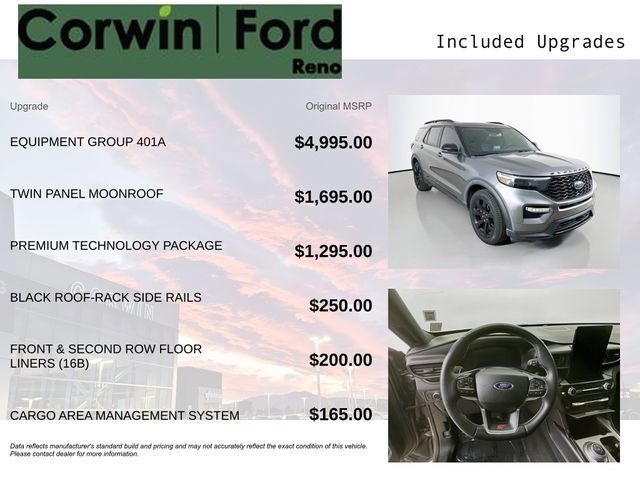 Certified 2021 Ford Explorer ST w/ Equipment Group 401A image 10