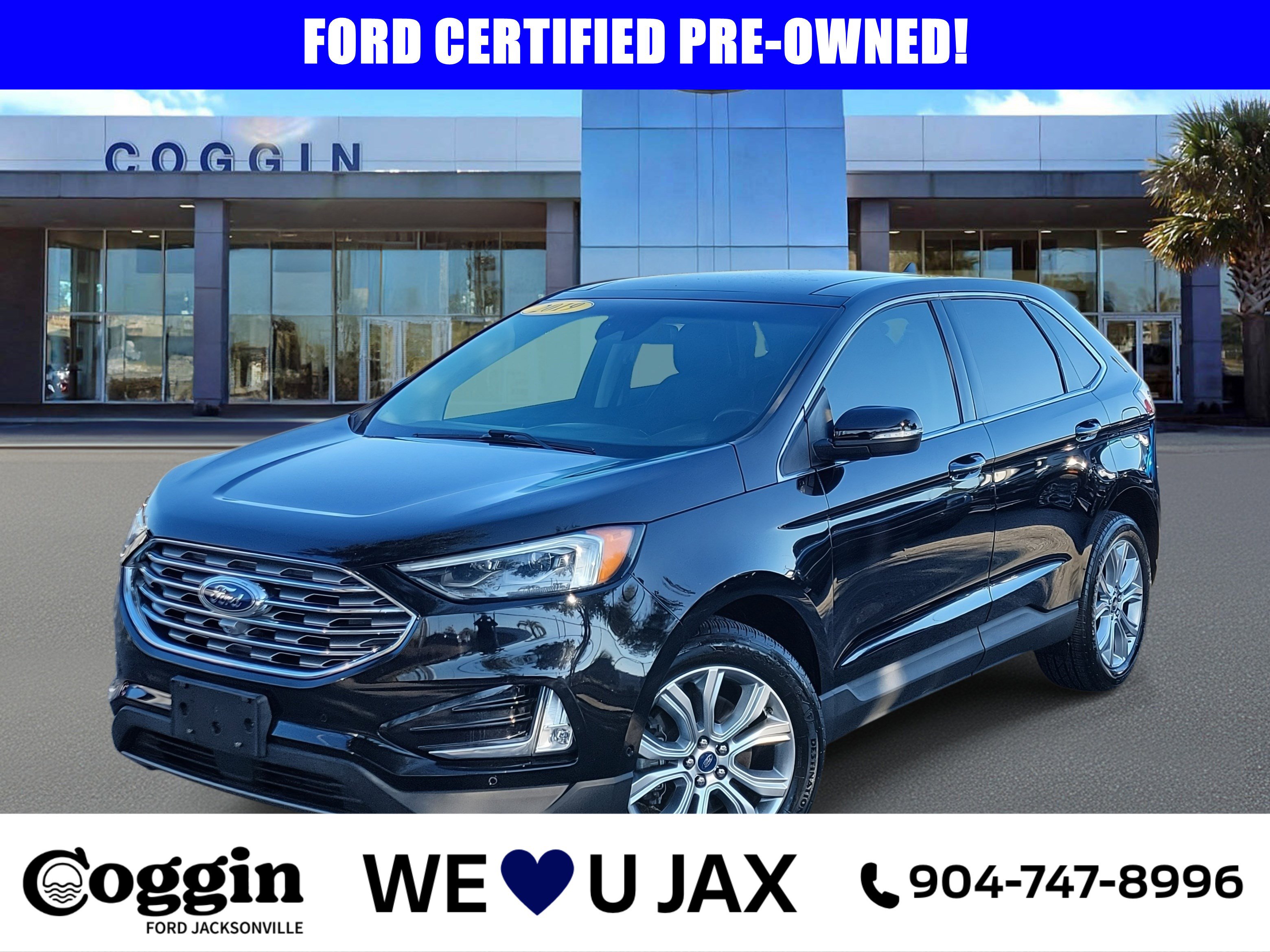 Certified 2019 Ford Edge Titanium w/ Equipment Group 301A image 1