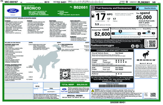 Certified 2023 Ford Bronco Badlands AWD/4WD image 2